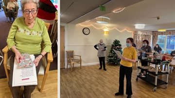 Dundee care home Residents enjoy Christmas sing a long